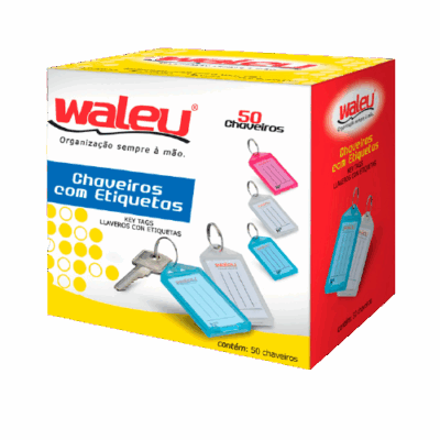 ORGANIZADOR DE CHAVES C/50 WALEU