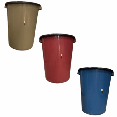 CESTO C/ TAMPA PRETA 100LTS LUMMAR