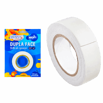 FITA DUPLA FACE ESPUMA BRANCA 19X2 BRW