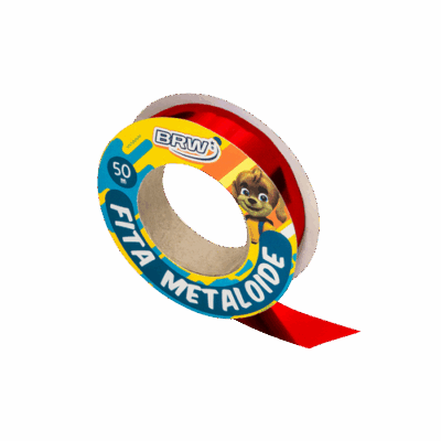 FITA METALOIDE VERMELHA 50X10MM BRW