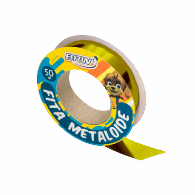 FITA METALOIDE OURO 50X15MM  BRW