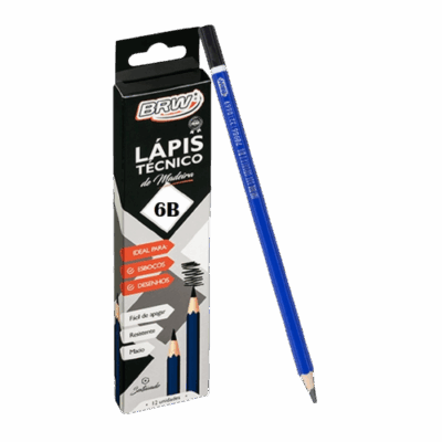 LAPIS TECNICO 6B SEXT. C/12 UN BRW