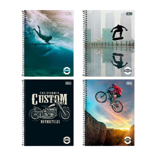 CADERNO 16X1 256FLS PEPPER TILIBRA