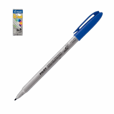 CANETA MARCADOR CD/DVD 2.0MM AZUL PILOT
