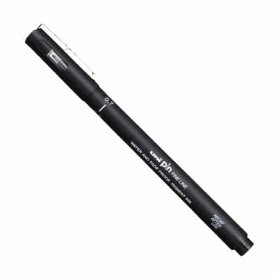 CANETA UNIPIN 0.7MM PRETA MITSUBISH