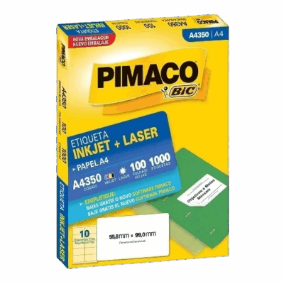 ETIQUETA PIMACO 350 A4 C/100FL 55,8X 99,0