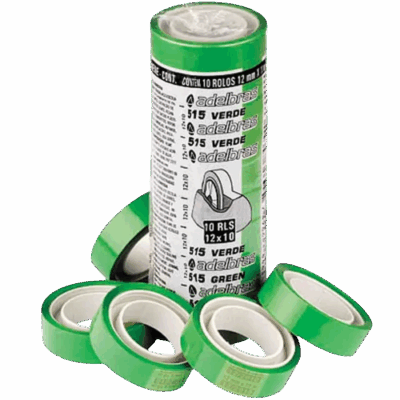 FITA ADESIVA VERDE 12X10 C/10 ADELBRAS
