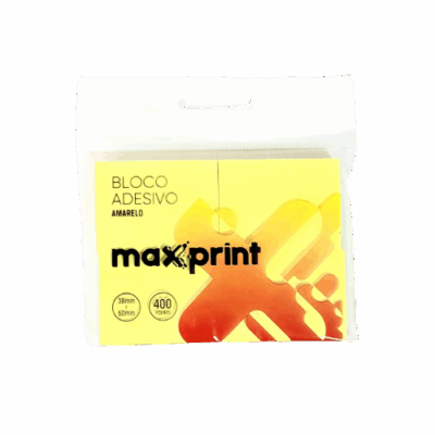 BLOCO MAXPRINT AMARELO 38X50 C/4UN **