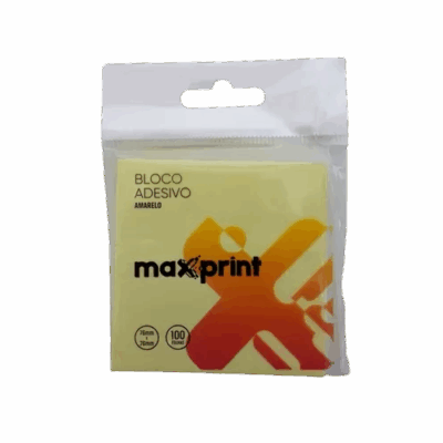 BLOCO MAXPRINT AMARELO 76X76 **