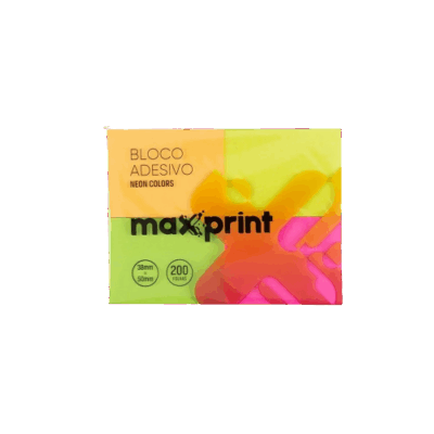 BLOCO MAXPRINT NEON 38X50 C/4UN 50FLS *