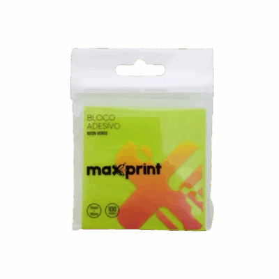 BLOCO MAXPRINT VERDE NEON 76X76 *
