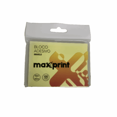 BLOCO MAXPRINT AMARELO 76X102 **
