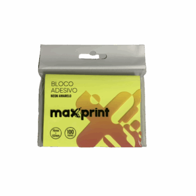 BLOCO MAXPRINT AMARELO NEON 76X102
