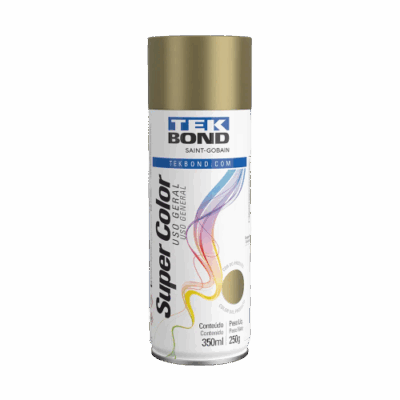 TINTA AEROSSOL DOURADO 350ML TEK BOND