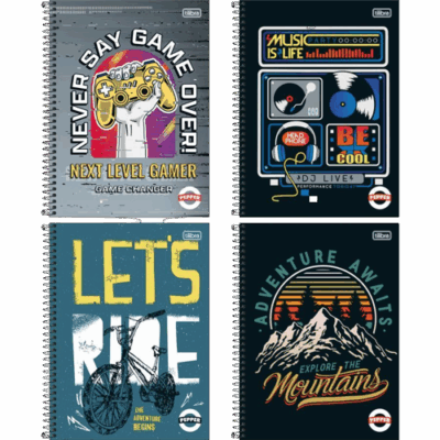 CADERNO 12X1 192 FOLHAS PEPPER TILIBRA