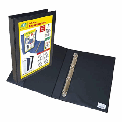 PASTA FICHARIO C/VISOR 4CM 4ARG PT ACP