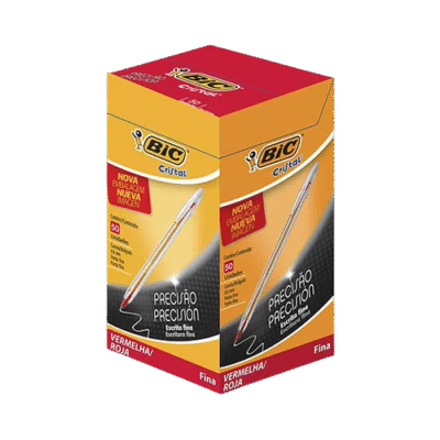 CANETA 0.8 ESC. FINA VM CX C/50UN BIC