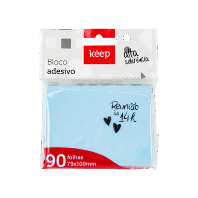 BLOCO DE ANOTACOES AZ 75X100 90FLS KEEP