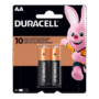 PILHA ALC PEQ AA C/2UN DURACELL