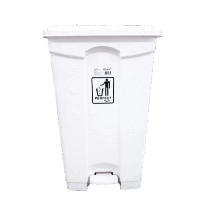 LIXEIRA C/ PEDAL 100L BRANCA PERFECT