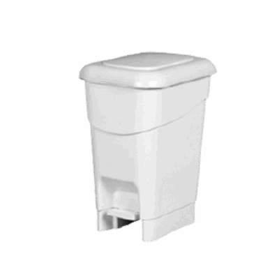 LIXEIRA PEDAL 12 LT BRANCA MILPLASTIC