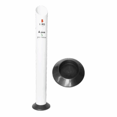 LIXEIRA ECO P/COPO DESCARTAVEL BRANCO PREMISSE