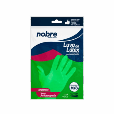 LUVA LATEX VERDE M NOBRE
