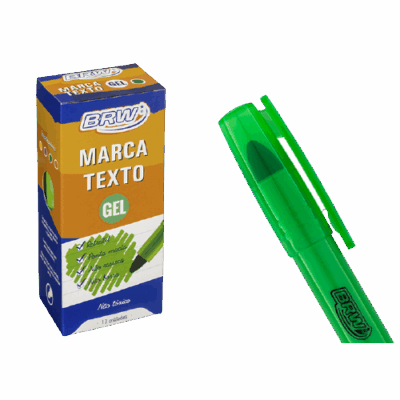 MARCA TEXTO GEL VERDE BRW