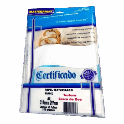 PAPEL ESPECIAL LINHO A4 180G C/50 MASTERPRINT
