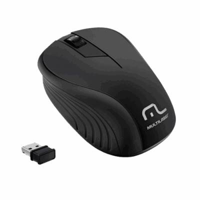 MOUSE OTICO S/FIO PRETO MO212 MULTILASER