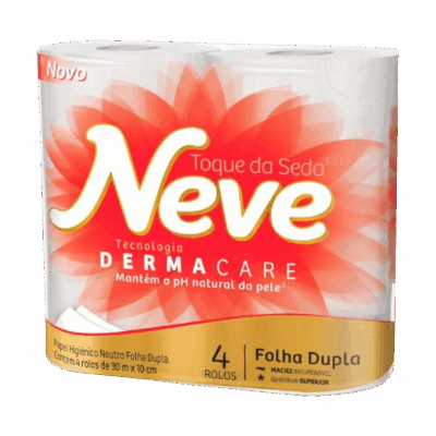 PAPEL HIGIENICO FOLHA DUPLA 4X30M TOQUE SEDA NEVE