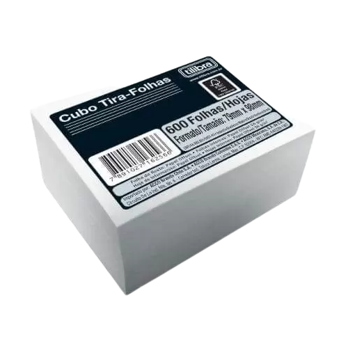 PAPEL LEMBRETE BRANCO CUBO 600 FOLHAS TILIBRA