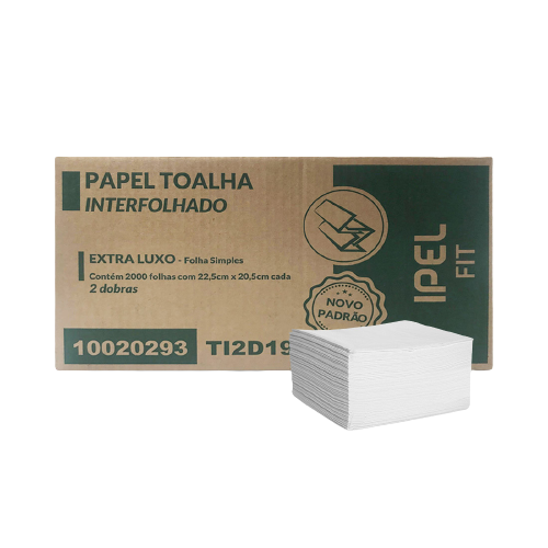 PAPEL TOALHA 2000FL 22,5X20,5 / 2 DOBRAS IPEL FIT