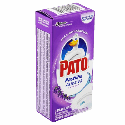 PASTILHA ADESIVA SANITARIA 3UN LAVANDA PATO