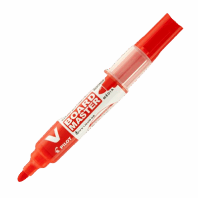 PINCEL P/ QUADRO BRANCO RECARREG VERMELHO PILOT