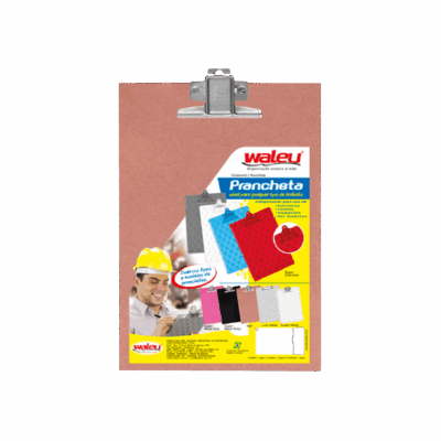 PRANCHETA MDF OFICIO CLIP MET WALEU