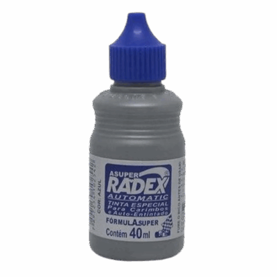 TINTA CARIMBO AUTOMATICO 40ML AZUL RADEX