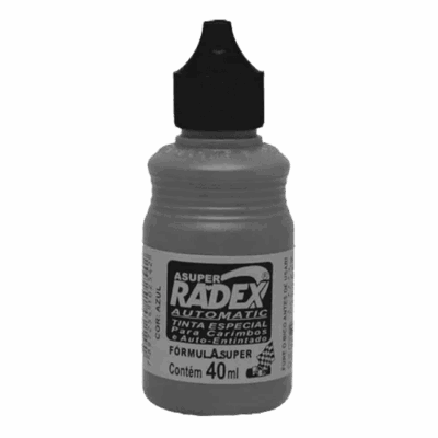 TINTA CARIMBO AUTOMATICO 40ML PRETO RADEX