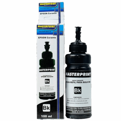 REFIL TINTA EPSON 664 PRETO 100ML MASTERPRINT
