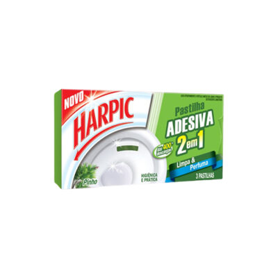 PASTILHA ADESIVA 2 EM 1 SANIT HARPIC PIN