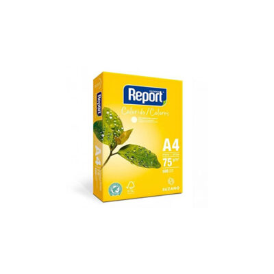 PAPEL A4 AMARELO 75G C/ 500FLS REPORT