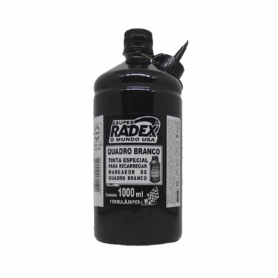 TINTA P/PINCEL QDO BRANCO PRETO 1LT RADEX