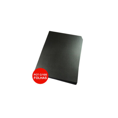 CAPA P/ ENCADERNACAO A4 PT C/100 UN ACP