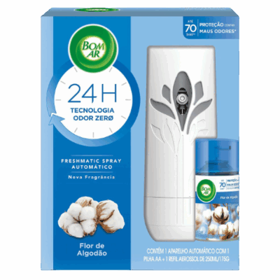 BOM AR AIR WICK FLOR DE ALGODAO APAR+REF 250ML