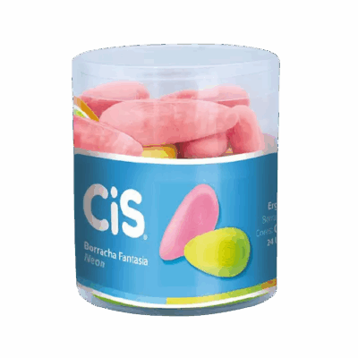 BORRACHA FANTASIA NEON POTE C/24 UNI CIS