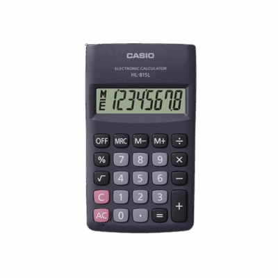 CALCULADORA DE BOLSO 8DIG HL815 PRETO CASIO
