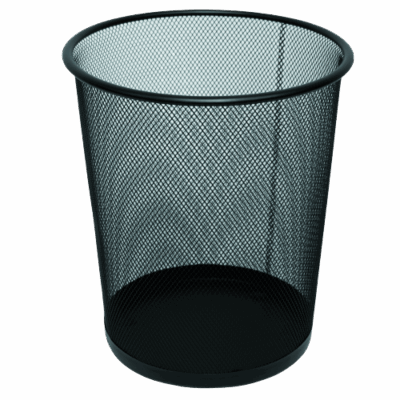 CESTO P/ LIXO PRETO ARAMADO 9L BRW