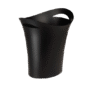 CESTO PARA LIXO PRETO OVAL 8LTS WALEU