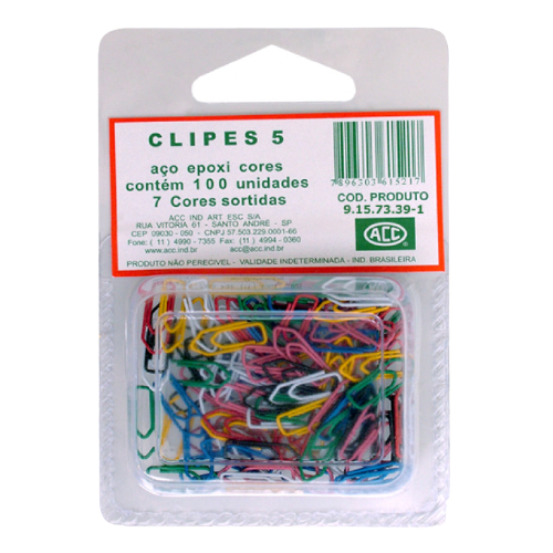CLIPS 5 MINI CORES BLISTER C/100UN ACC