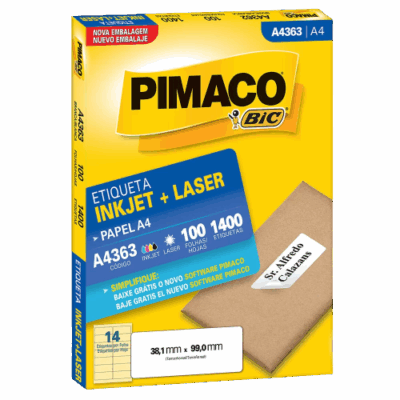 ETIQUETA PIMACO 363 A4 C/100FL 38,1X99,0